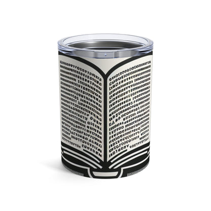 "Une histoire singulière : typographie monochrome" - The Alien Tumbler 10oz Minimalisme