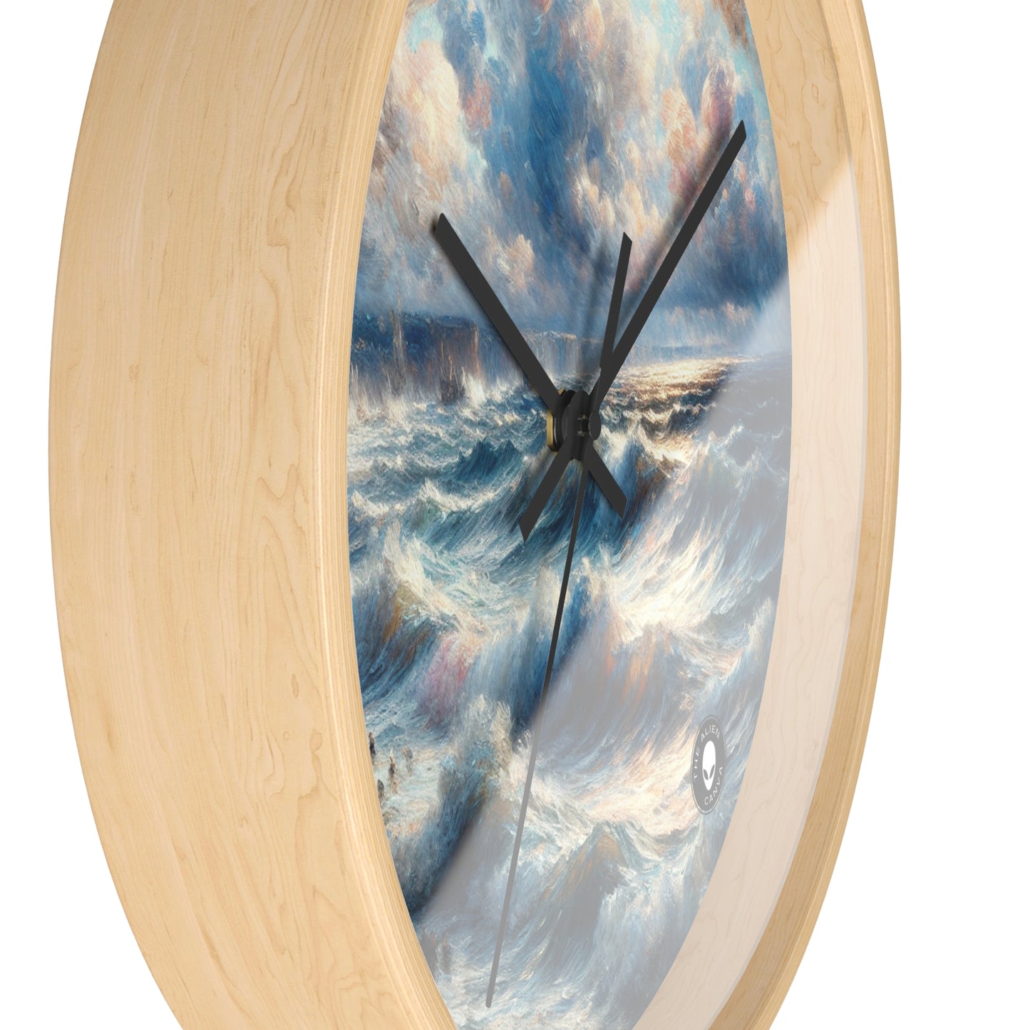 "Storm-Tossed Seas" - L'impressionnisme de l'horloge murale extraterrestre