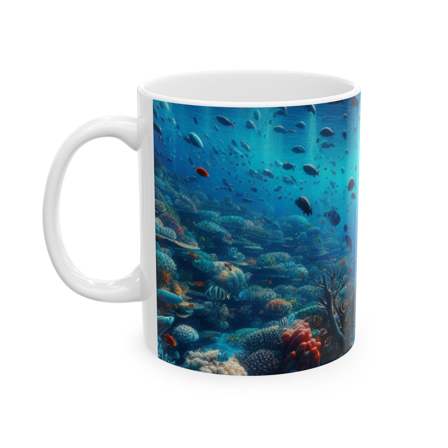 Taza de cerámica "El país de las maravillas submarinas" de 11 oz