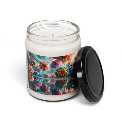 "Enchanted Waters: A Floral Dreamland" - The Alien Scented Soy Candle 9oz