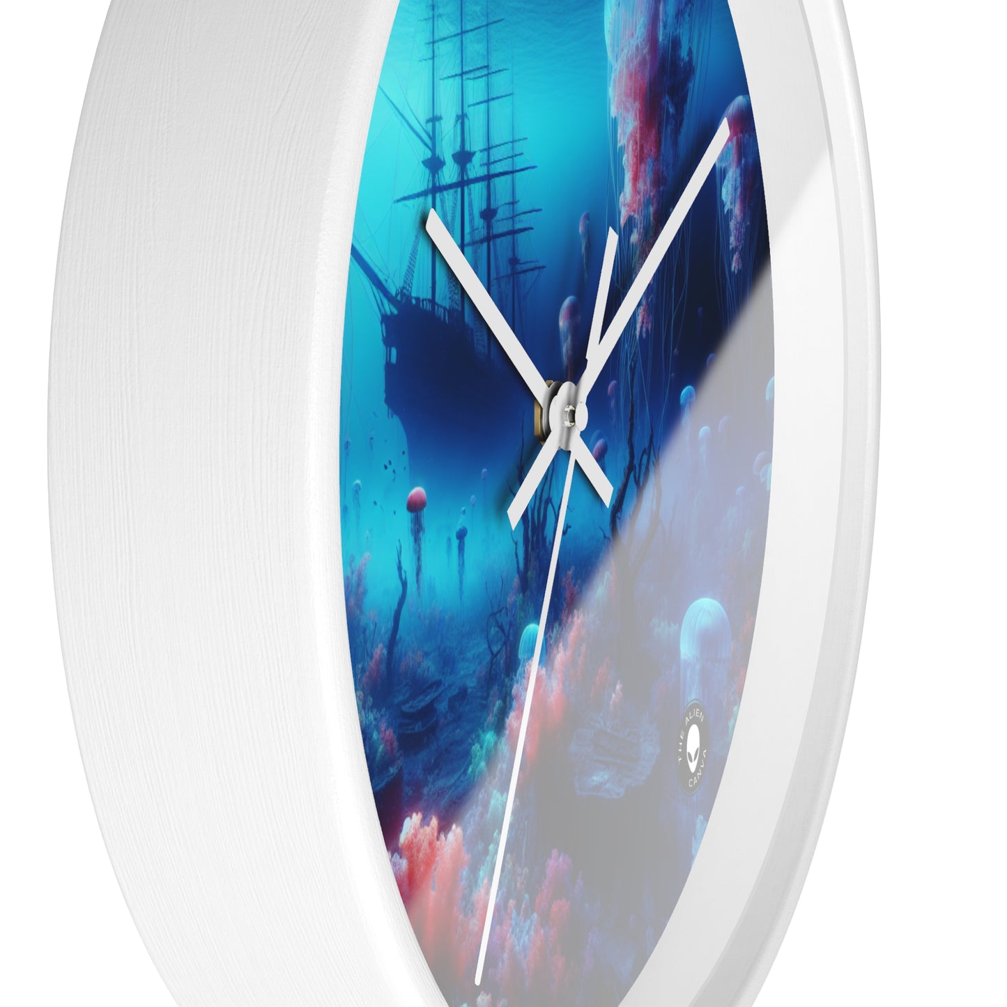 "Jellyfish Haven: A Surreal Underwater World" - The Alien Wall Clock