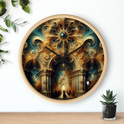 "Opulent Feasting: A Baroque Banquet" - The Alien Wall Clock Baroque