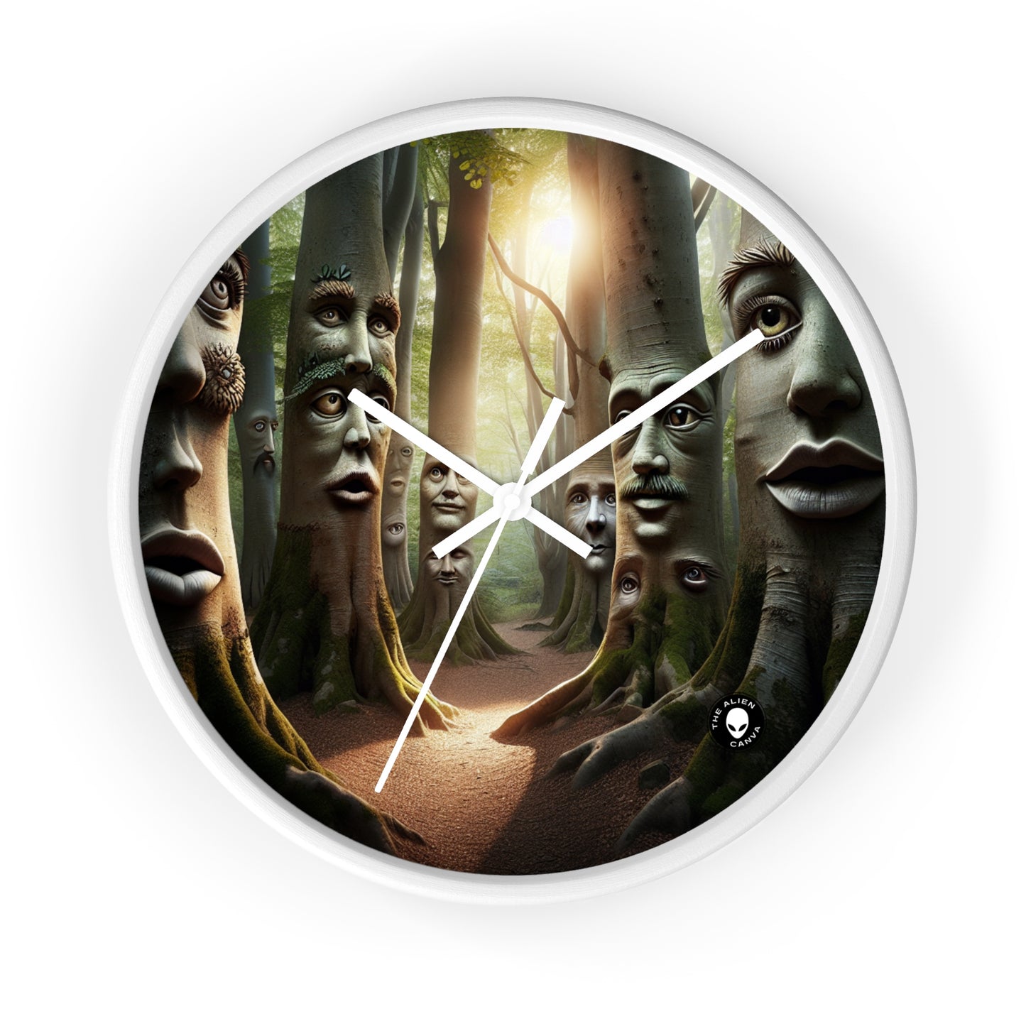 "Whispering Woods: Secrets of the Enchanted Forest" - The Alien Wall Clock