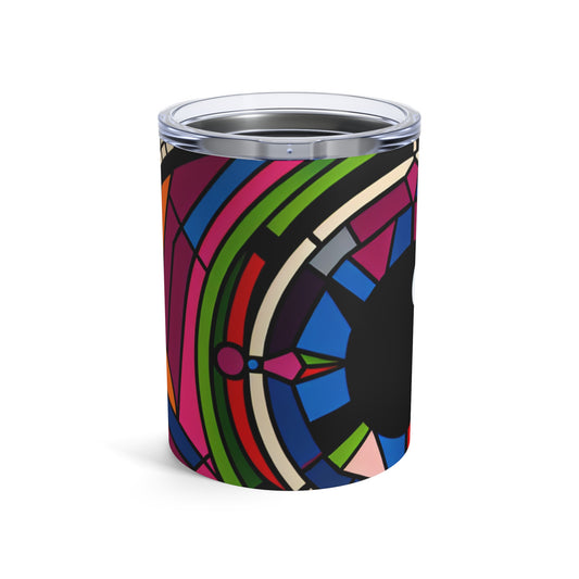 "Eye of the Illusionist". - The Alien Tumbler 10oz Op Art Style