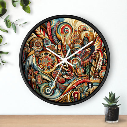 "Suroeste Sagrado: Una Celebración del Arte Indígena" - The Alien Wall Clock Arte Indígena