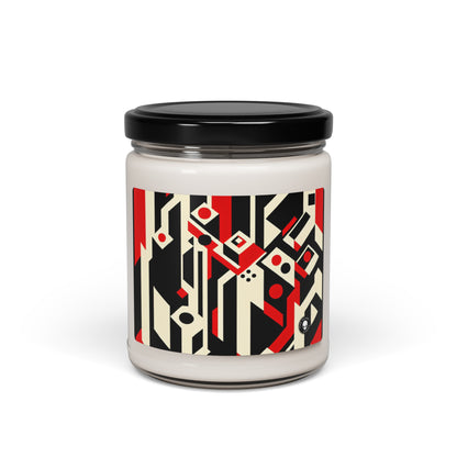 "Futuristic Metropolis: A Constructivist Expression of Urban Technology" - The Alien Scented Soy Candle 9oz Constructivism