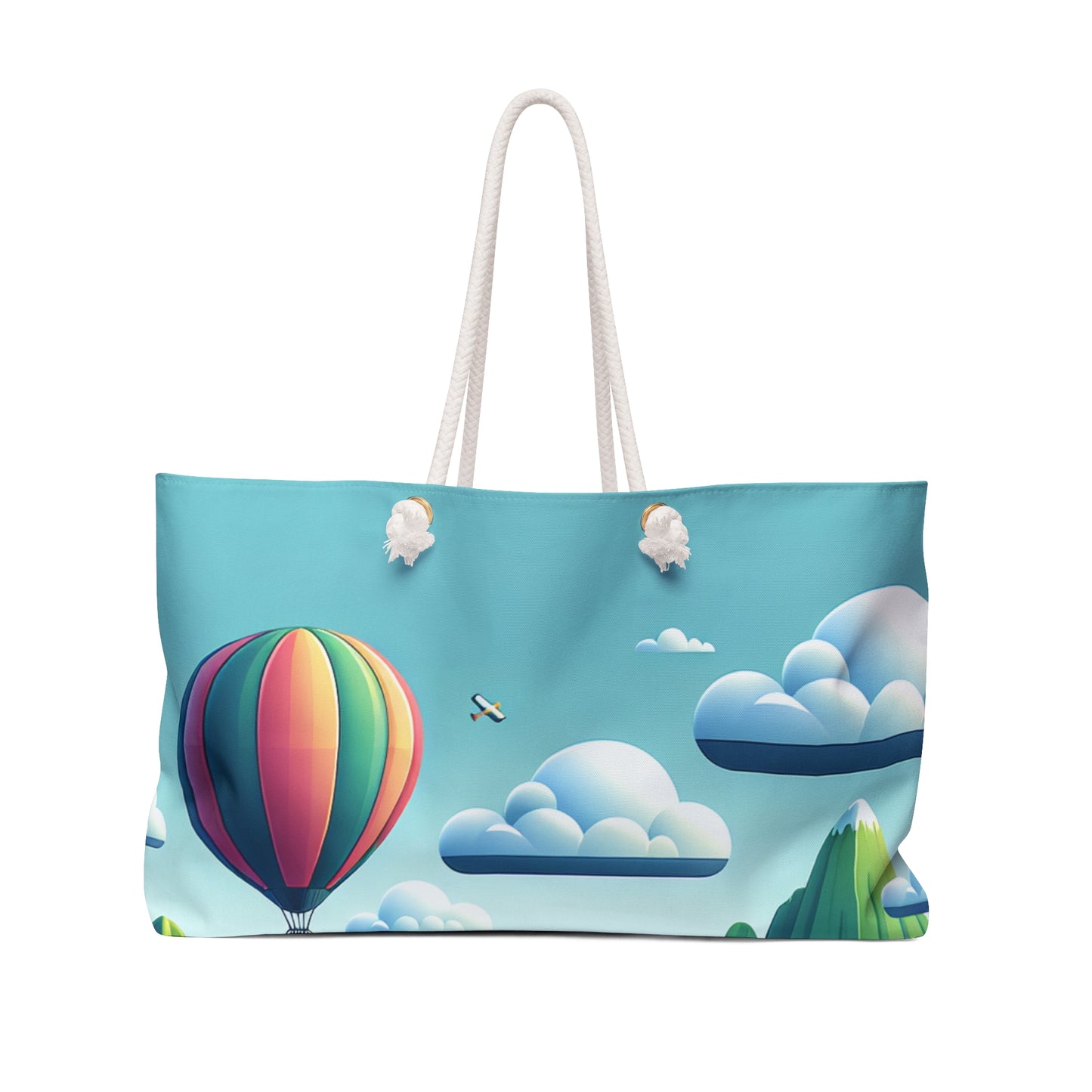 "Tranquil Skies: Hot Air Balloon Adventure" - La bolsa de viaje extraterrestre