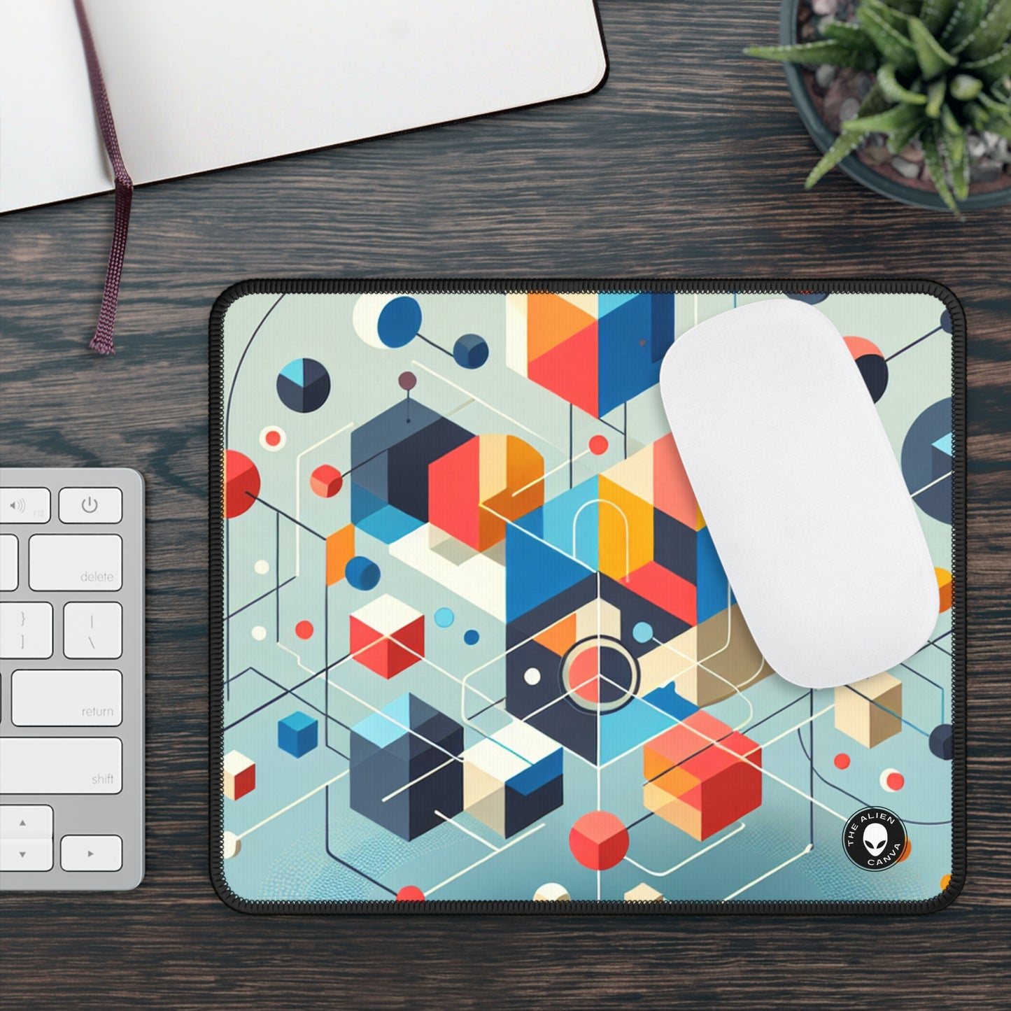 "Collaborative Utopia: A Mural of Hope and Harmony" - The Alien Gaming Mouse Pad Relational Art