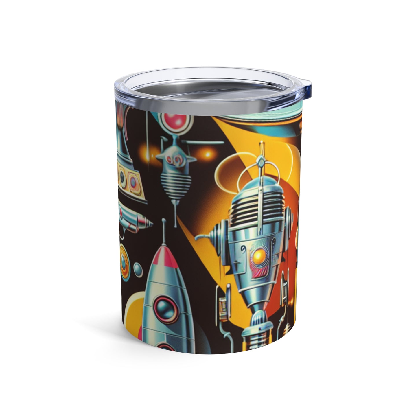 "Déco Néon : Une utopie rétro-futuriste" - The Alien Tumbler 10oz Rétro-futurisme