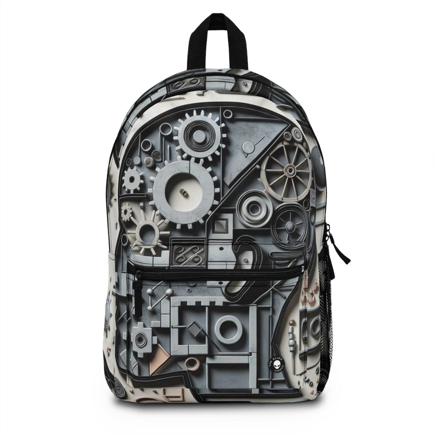 "Temporal Layers: Life's Journey Through Abstract Imagery" - The Alien Backpack Conceptual Art