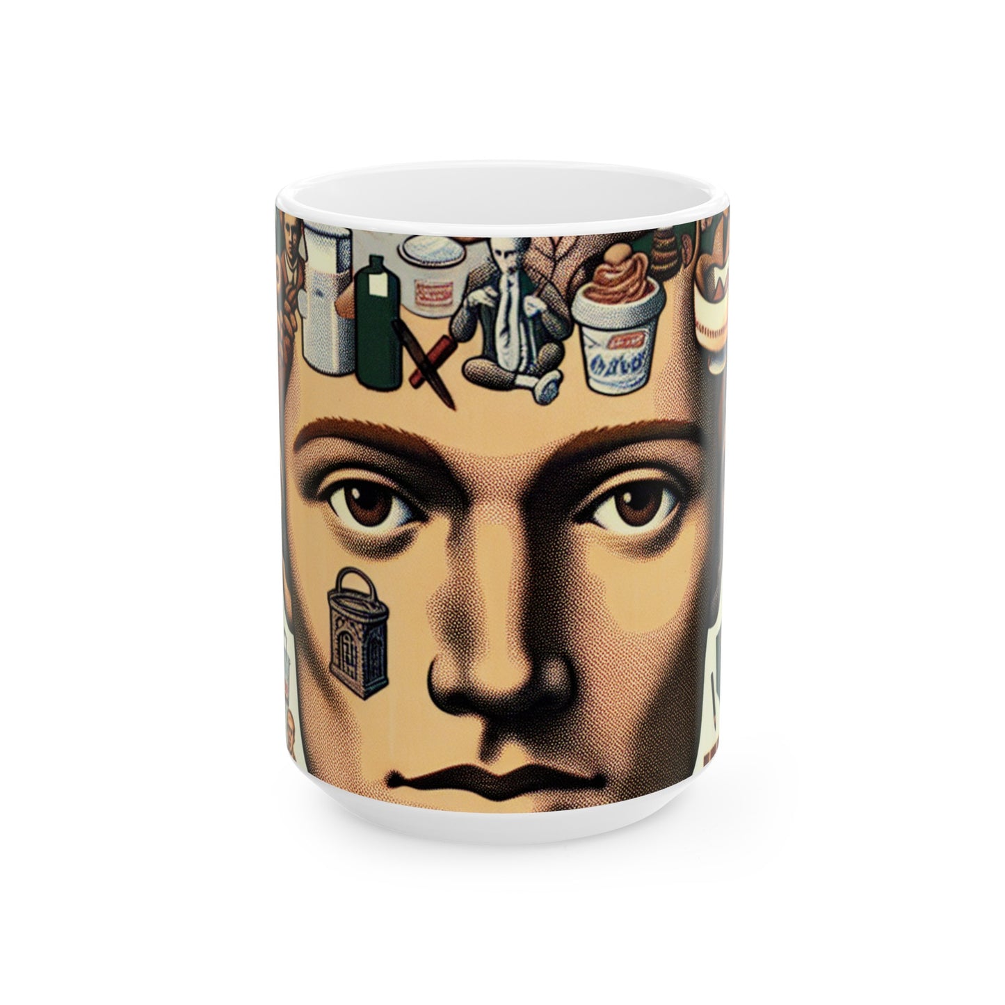 "Chance in Motion: Creating a Fluxus Installation with Found Objects" - The Alien Ceramic Mug 11oz Fluxus