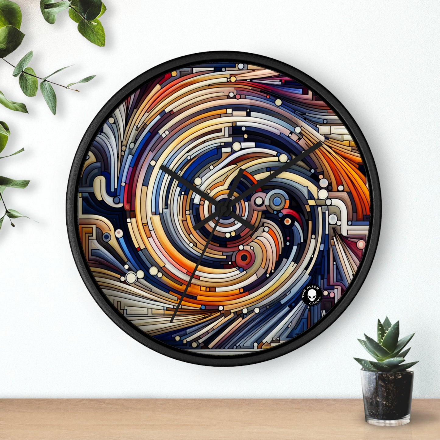 "Fluid Motion: A Kinetic Art Tribute to Oceanic Harmony" - The Alien Wall Clock Kinetic Art