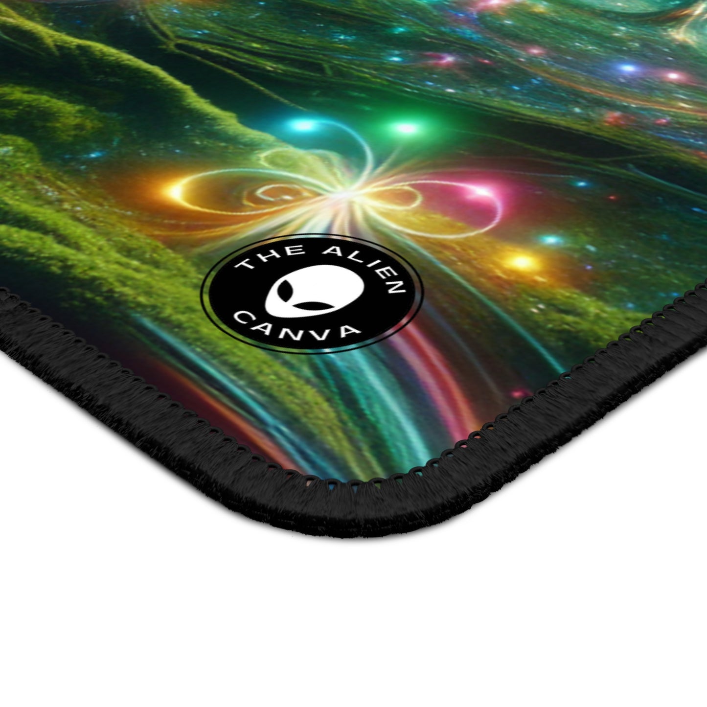 - Crystal-Enchanted Forest: A Tapestry of Light - The Alien Gaming Mouse Pad