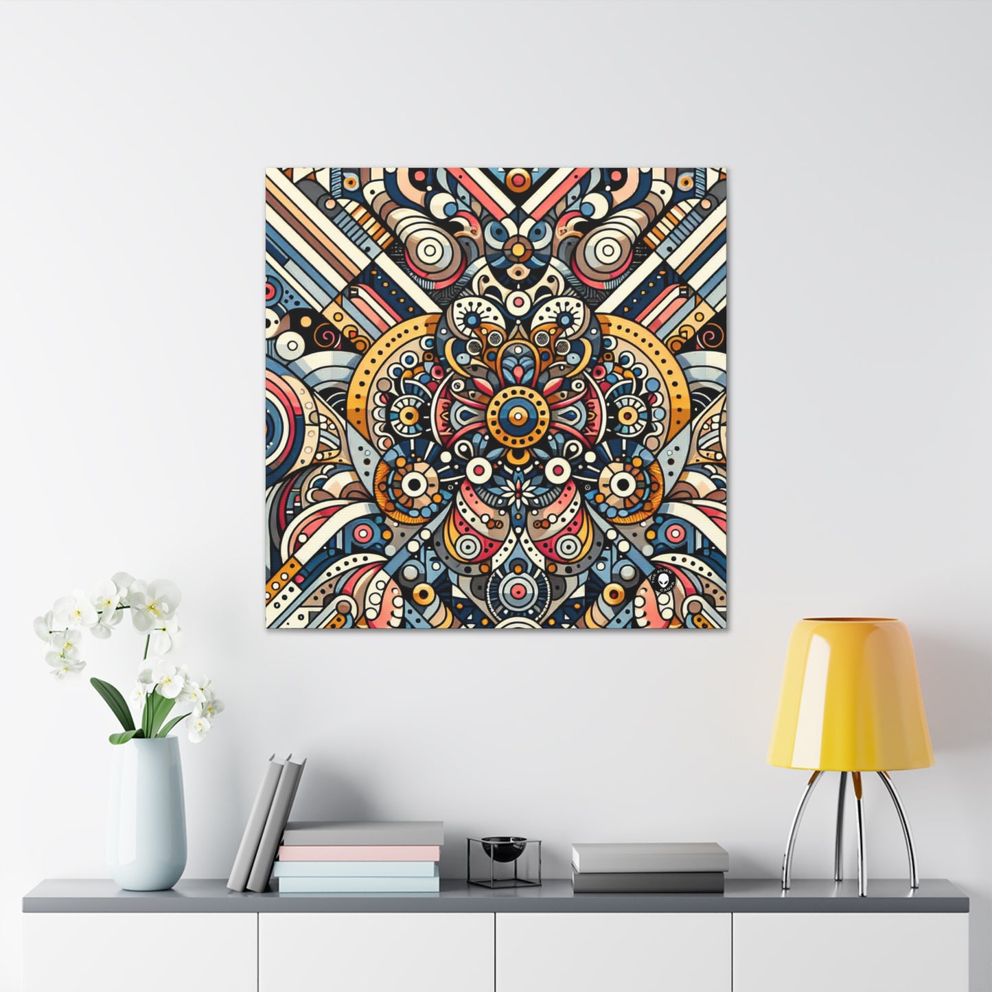 "Moroccan Mosaic Masterpiece" - The Alien Canva Pattern Art