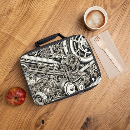 "Urban Precision: Modern City at Sunset"- The Alien Lunch Bag Precisionism