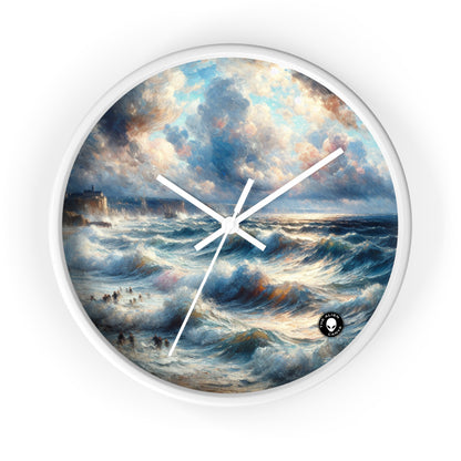 "Storm-Tossed Seas" - The Alien Wall Clock Impressionism