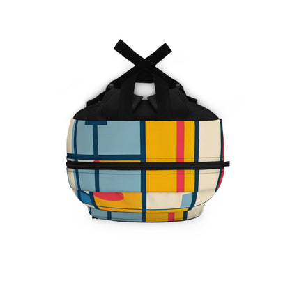 "De Stijl Grid: una composición de color minimalista" - The Alien Backpack