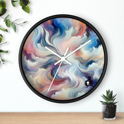 "Harmony in Nature: A Lyrical Abstraction" - The Alien Wall Clock Lyrical Abstraction