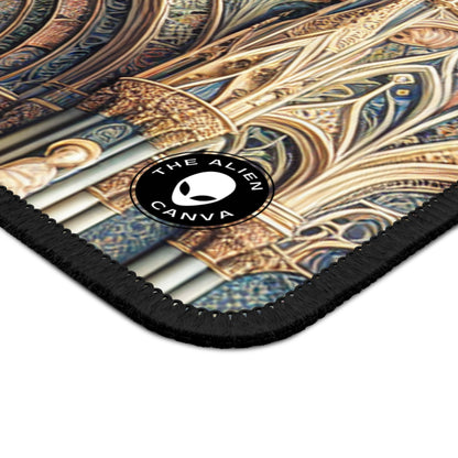 "La armonía de los ángeles: Serenata celestial al atardecer" - The Alien Gaming Mouse Pad International Gothic