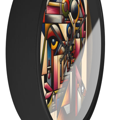 "My Cubist Reflection" - The Alien Wall Clock Cubism