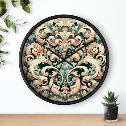 "Garden of Whimsy: A Rococo Fête" - The Alien Wall Clock Rococo