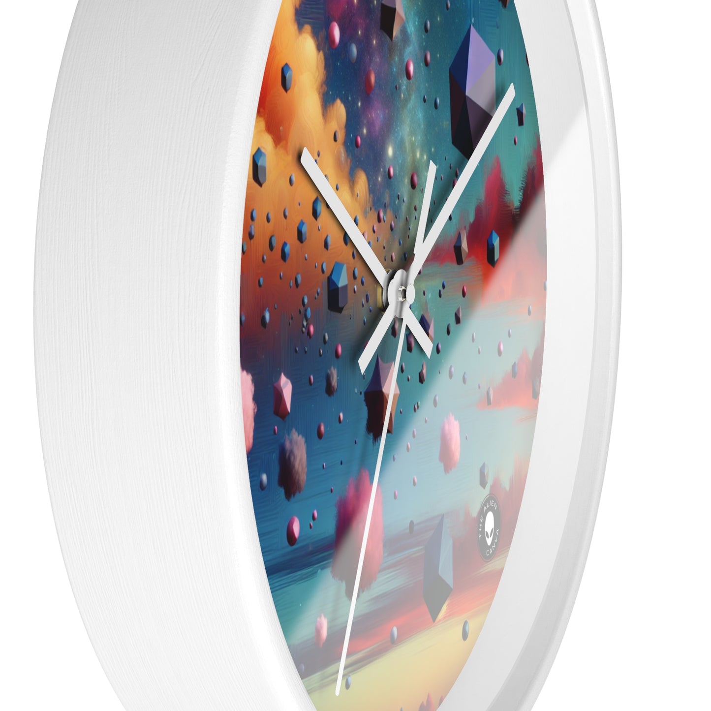 "Floating Dimensions: A Surreal Sky" - The Alien Wall Clock