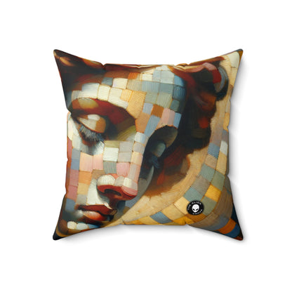 "Fantasy Elegance: A Mannerism-inspired Ritual"- The Alien Spun Polyester Square Pillow Mannerism