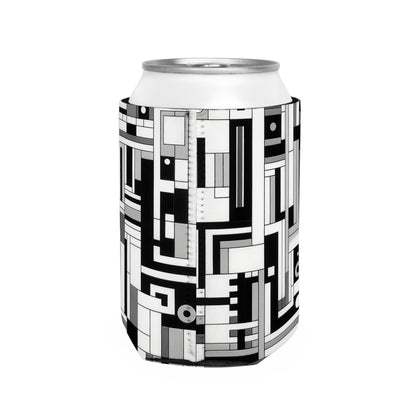 "De Stijl en noir et blanc" - La pochette isotherme Alien Can Style De Stijl