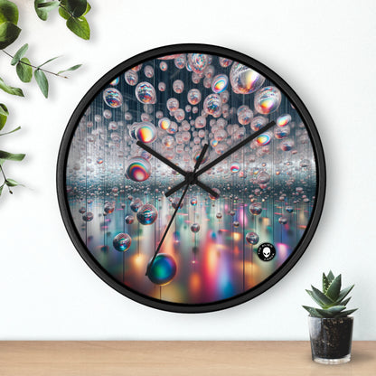 "Ephemeral Embrace: A Timeless Installation" - The Alien Wall Clock Installation Art