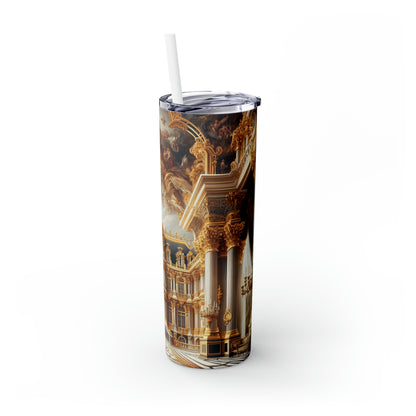 "Regal Splendor : Un palais baroque plaqué or" - The Alien Maars® Skinny Tumbler avec paille 20oz Style baroque