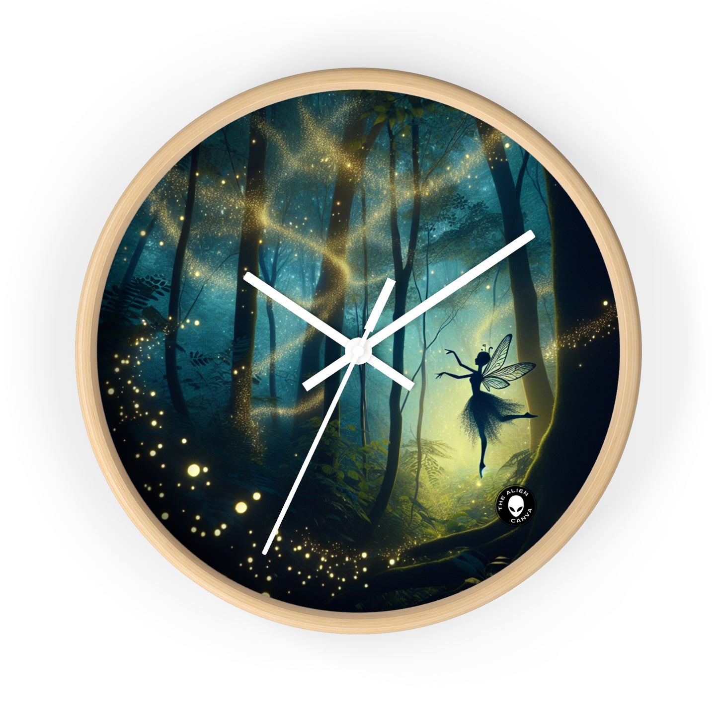 "Bosque Encantado: Baile de Luciérnagas" - El Reloj de Pared Extraterrestre