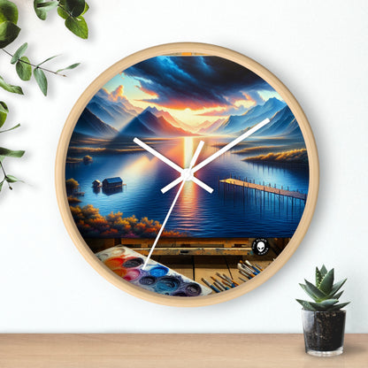 "Bountiful Harvest: A Hyperrealistic Fruit Bowl" - The Alien Wall Clock Hyperrealism