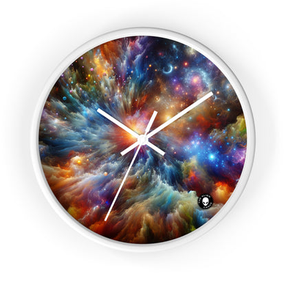 "Galactic Creation: A Kaleidoscope of Cosmic Wonder" - The Alien Wall Clock