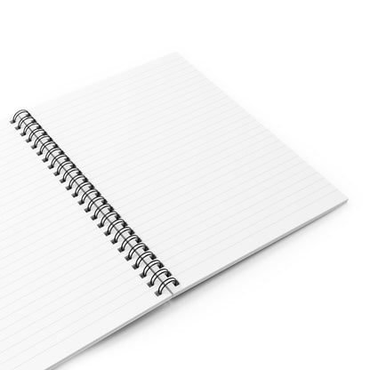 "Monochrome Shapes" - The Alien Spiral Notebook (Ruled Line) Minimalism