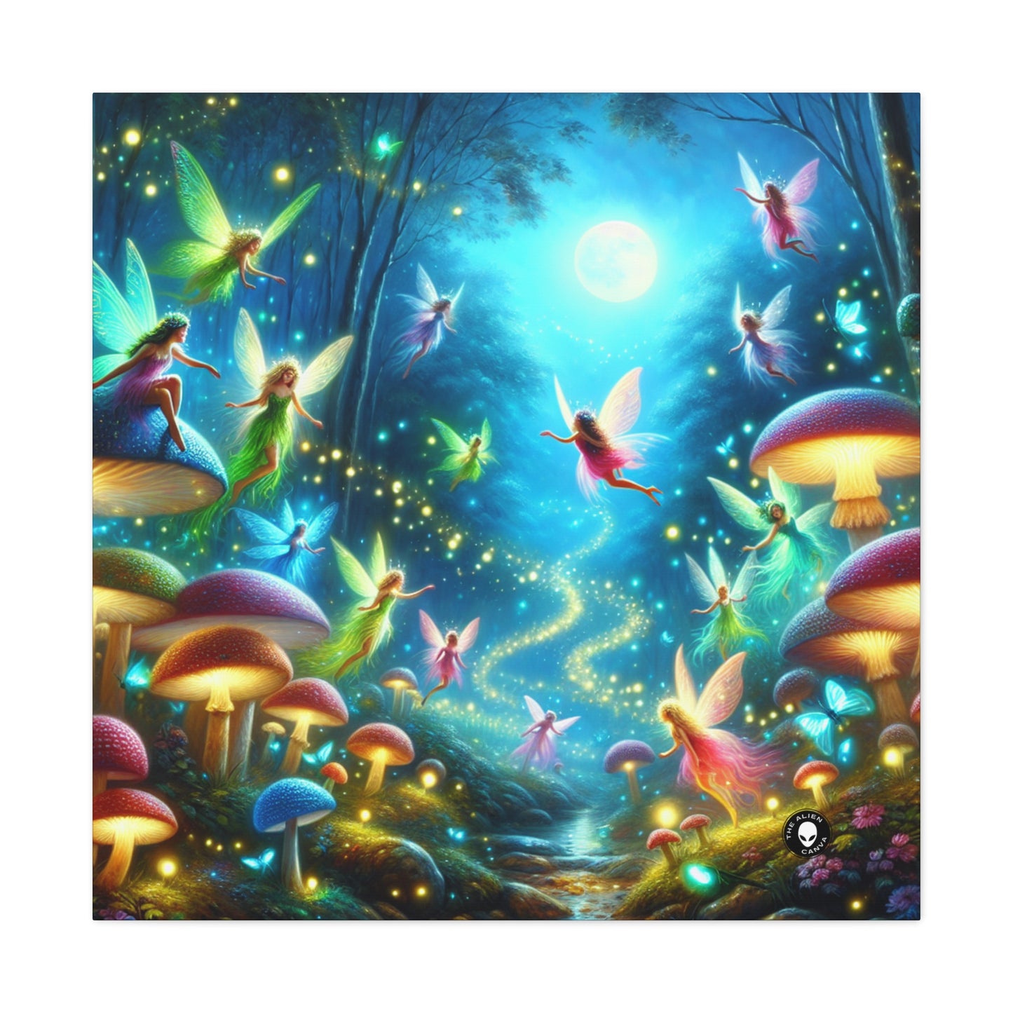 "Fairy Dance in the Glowing Forest" - The Alien Canva