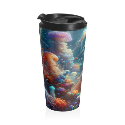 "Enchanted Aquatic Wonderland" - The Alien Stainless Steel Travel Mug