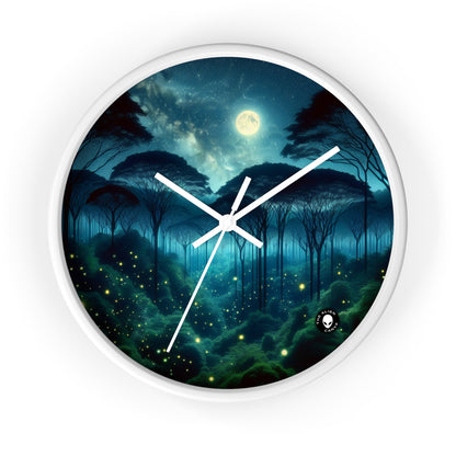 "Moonlit Enchantment" - The Alien Wall Clock