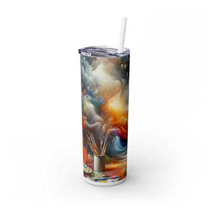 « Forêt mystique : un pays des merveilles fantaisiste » - The Alien Maars® Skinny Tumbler avec paille 20oz peinture numérique