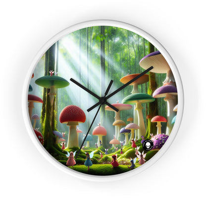 "Enchanted Mushroom Forest" - The Alien Wall Clock