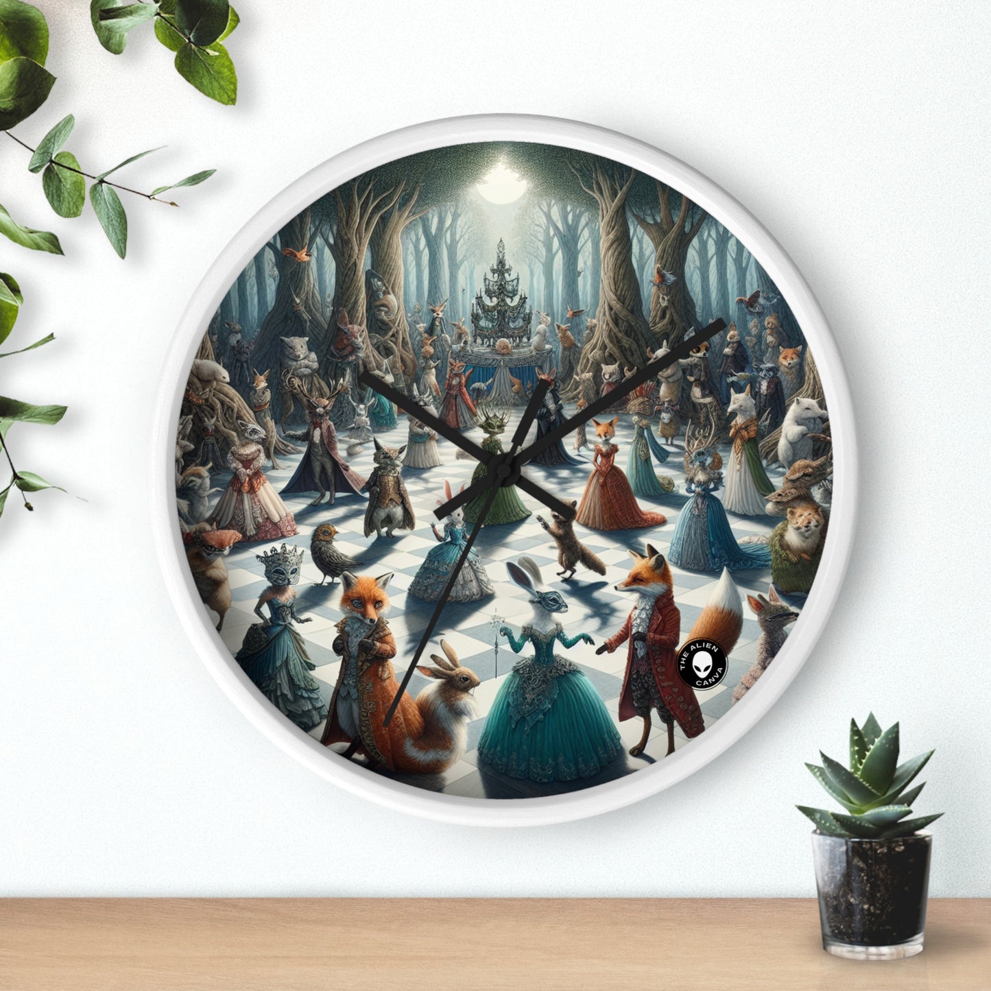 "Fanciful Creatures: Enchanted Masquerade" - The Alien Wall Clock