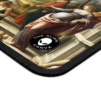 "A City Renaissance: Blending Classical Elegance with Modern Urban Energy" - The Alien Gaming Mouse Pad Renaissance Art