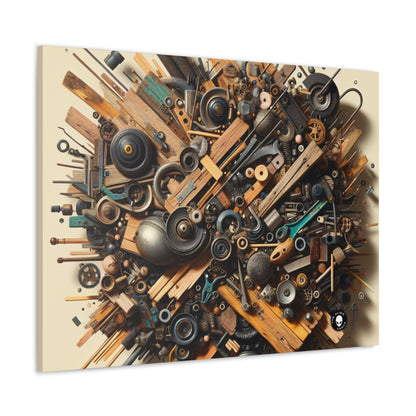 "Nature's Harmony: Assemblage Art with Found Objects" - The Alien Canva Assemblage Art