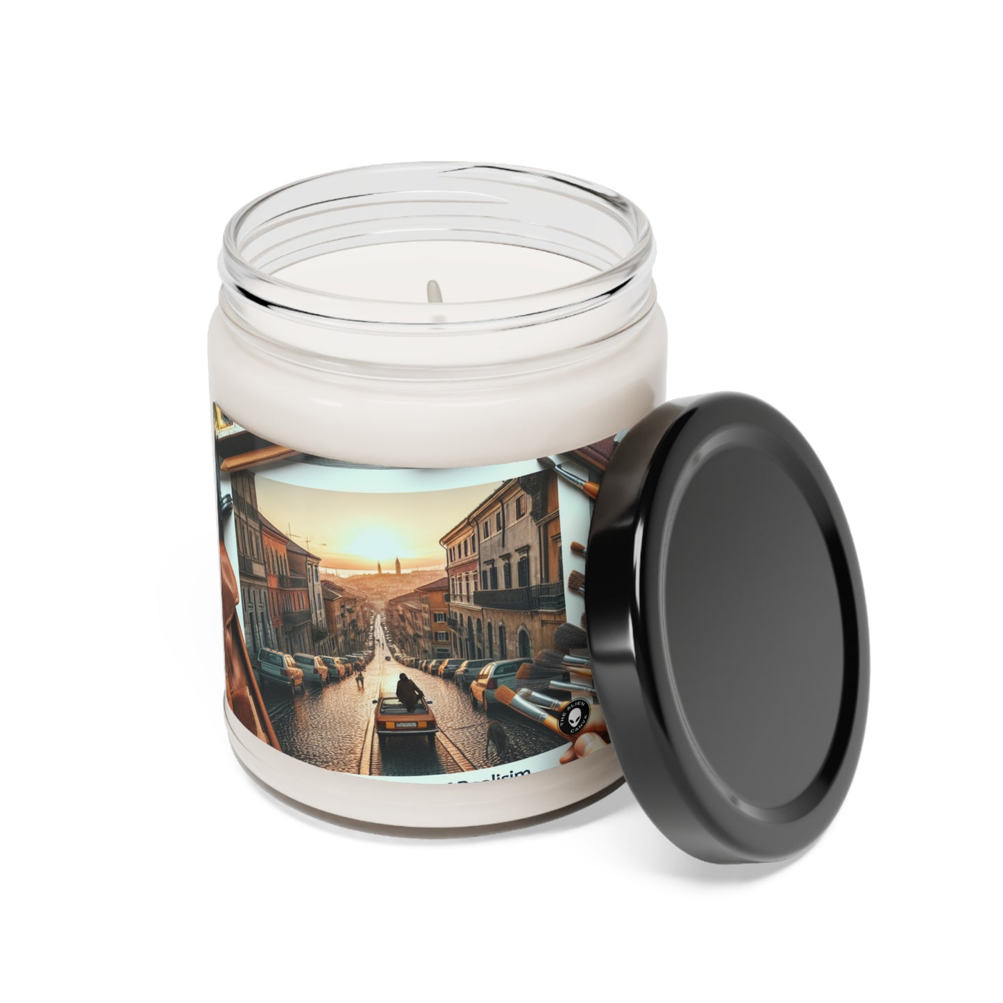 "Serenidad en las pinceladas: realismo inmersivo en la tranquilidad de la naturaleza" - The Alien Scented Soy Candle 9oz Realism