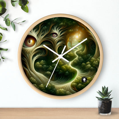 "Watchful Woods: The Path to Enchantment" - The Alien Wall Clock