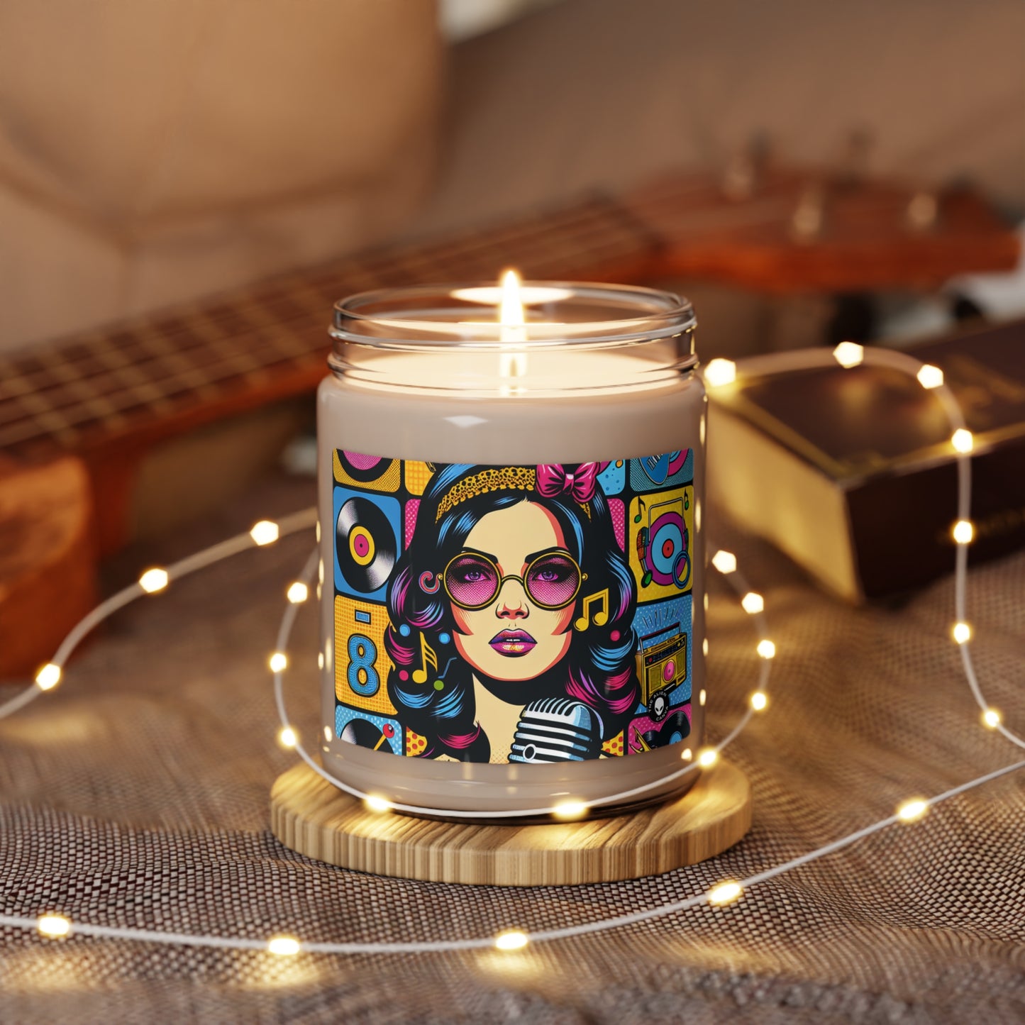 "Celebrating Pop Iconography: A Retrospective Portrait" - The Alien Scented Soy Candle 9oz Pop Art