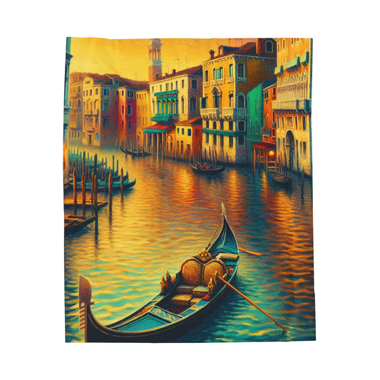 "Venetian Dreaming" - The Alien Velveteen Plush Blanket Venetian School Style
