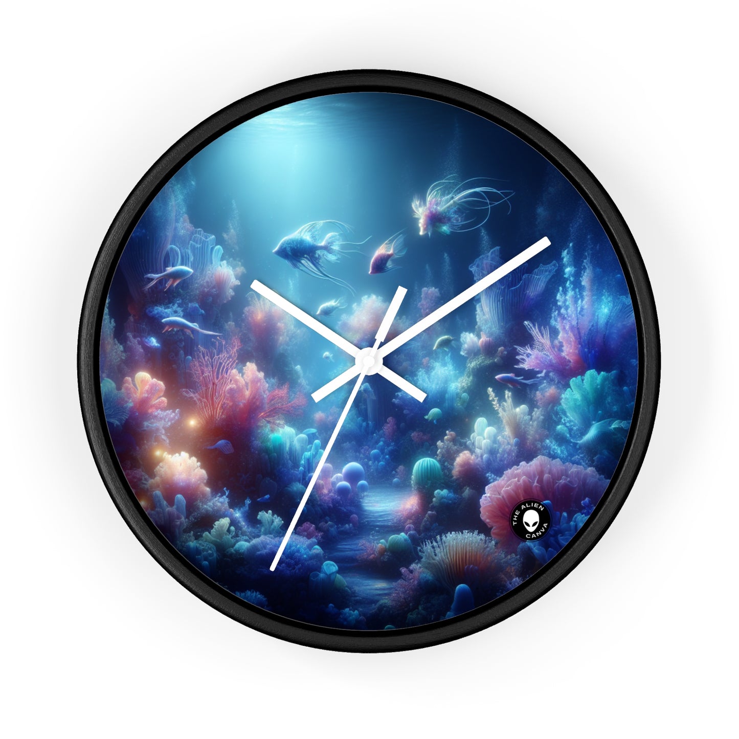 « Coral Fantasia : un délice sous-marin de rêve » – L'horloge murale Alien