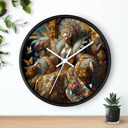 "El esplendor de una reina del Renacimiento" - El reloj de pared alienígena rococó