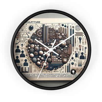 "Community Canvas: A Living Art Installation" - The Alien Wall Clock Social Sculpture