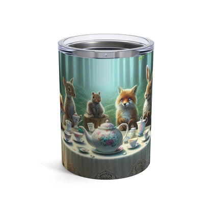 "Enchanted Forest Tea Time" - The Alien Tumbler 10oz